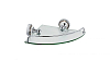 Полка стеклянная угловая FIXSEN Bogema (FX-78503A) 100_100_2896850